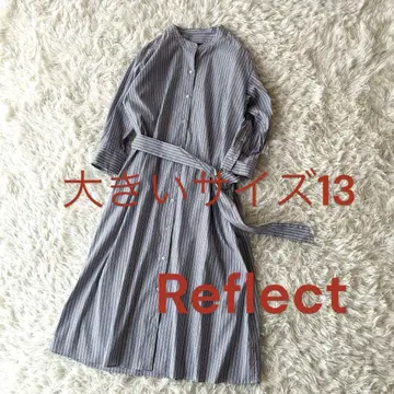 새상품급 리플렉트 13호 산뜻한 스트라이프 셔츠 원피스