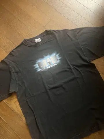90s mib 티셔츠 빈티지 블랙 무비 티셔츠