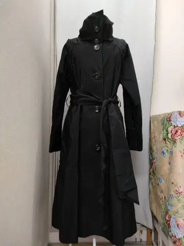리츠코 시라하마 블랙 롱 코트