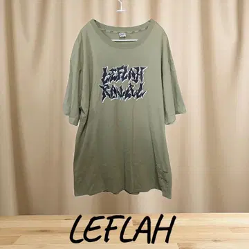 LEFLAH 그래픽 티셔츠 올리브