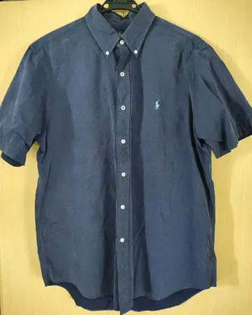 Ralph Lauren 네이비 반팔 셔츠 L