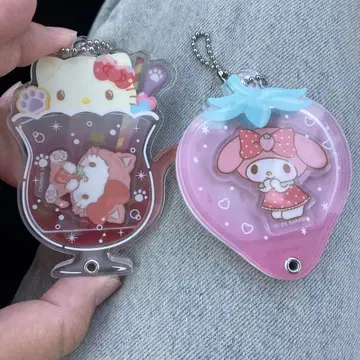 랜덤 키티 마이멜로디 산리오 2개 세트 딸기 파르페