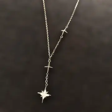스타 주얼리 별 모양 십자가 목걸이