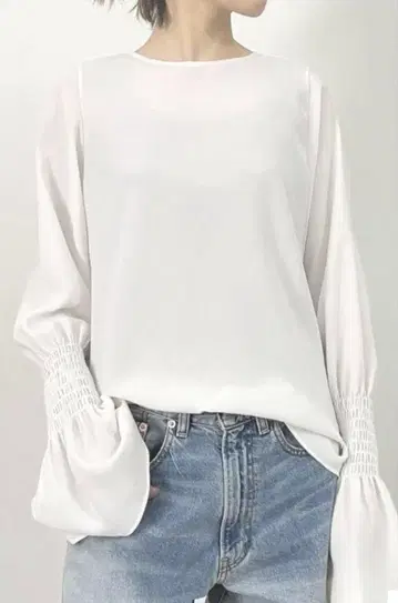 L'Appartement Shirring Blouse 화이트