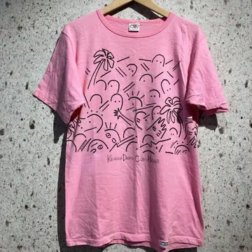 미국제 90s crazy shirt 아트 프린트 티셔츠 하와이