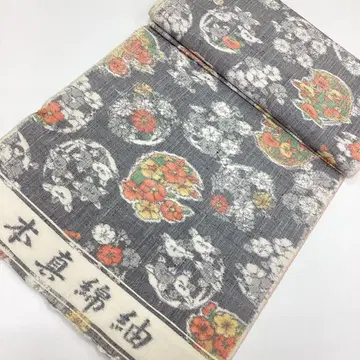 기모노 옷감, 명주, 리메이크 소재, 순수 실크 P256