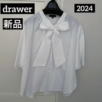 새상품 drawer 2024ss 드로어 36 블라우스
