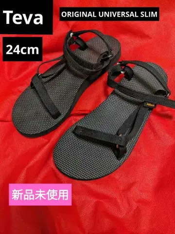 Teva 테바 오리지널 유니버셜 슬림 24cm 블랙