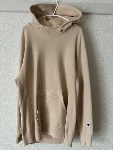 CHAMPION 리버스 위브 Mt Design 377 베이지 후드티