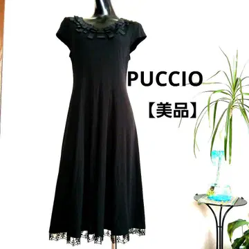 [새상품급] PUCCIO 블랙 반팔 원피스