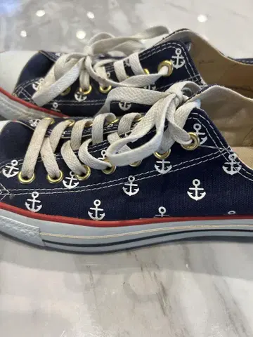 CONVERSE ALL STAR 네이비 닻 패턴