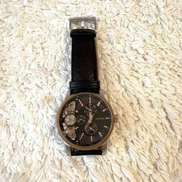 FOSSIL 아날로그 시계 손목시계 블랙 가죽