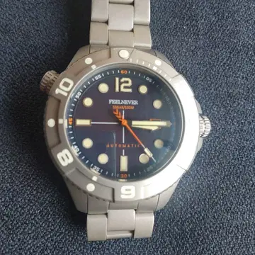 FEELNEVER 자동 시계 다크 블루 케이스 44mm 500m 방수
