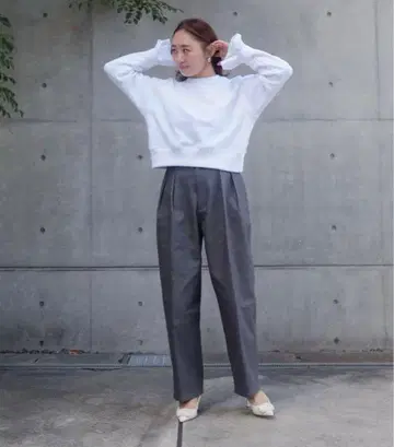 liten YOKUBARI 와이드 데님 팬츠 1 그레이