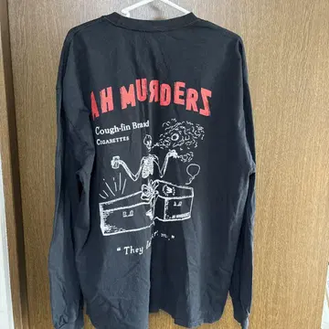AH MURDERS 롱 슬리브 티셔츠 XL