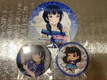 Aqours Finale 츠시마 요시코 캔뱃지 & 코스터 세트