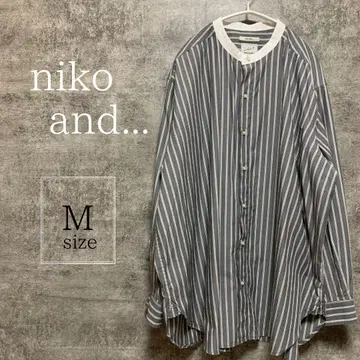 [ niko and - ] 니코앤드 머서 밴딩 셔츠 M 사이즈
