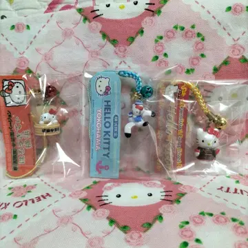 요코하마 한정판 차이나타운 슈마이 수병 키티 갈매기 네츠케 3종 세트