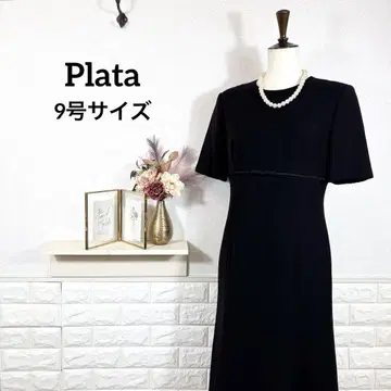 블랙 포멀 예복 상복 반팔 9호 법회 원피스 Plata 오봉