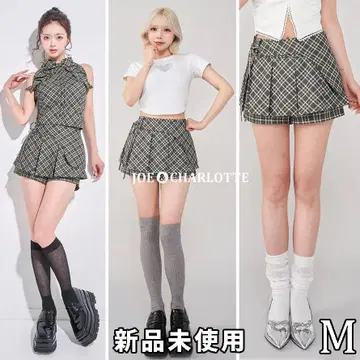 다리치 darich 체크 스커트 스타일 숏팬츠 그레이 M