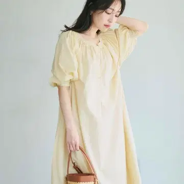 basement online 면론 벌룬 턱 원피스