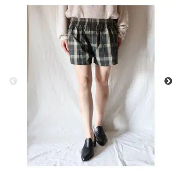 FUMIKA UCHIDA PLAID TRUNK SHORTS 36 그린