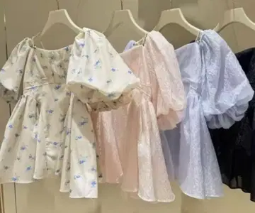 당일 발송! 3way 시어 자카드 페플럼 블라우스 블루