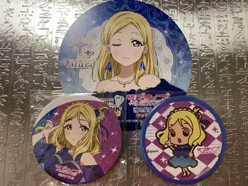 Aqours Finale 오하라 마리 캔뱃지 & 코스터 세트