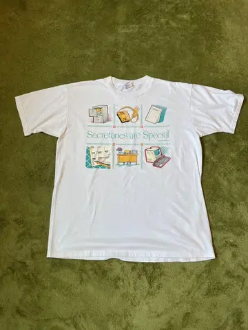 JERZEES 프린트 티셔츠 화이트 미국제 00s~