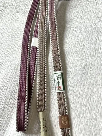 미사용 4대 후지사부로 끈 오비지메 오미의 초목 염색