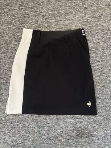 LE COQ SPORTIF 골프 스커트 블랙 화이트