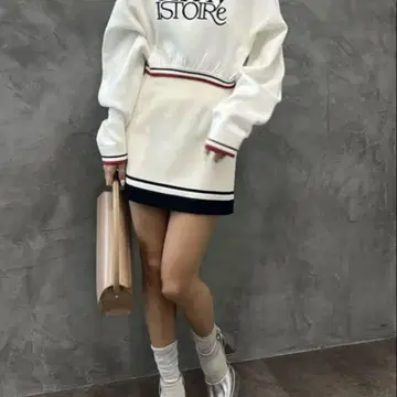 eimyistoire 에이미 이스트 월 바이컬러 미니 스커트 M