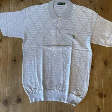 Lyle & Scott 다이아몬드 패턴 피케 셔츠