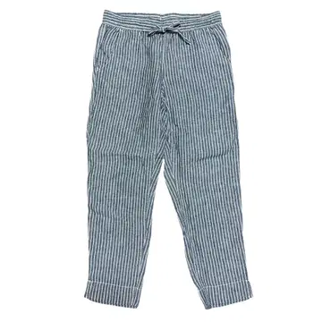 새상품급 엘엘빈 린넨 스트랩 팬츠 풀온 9-66CM 블루