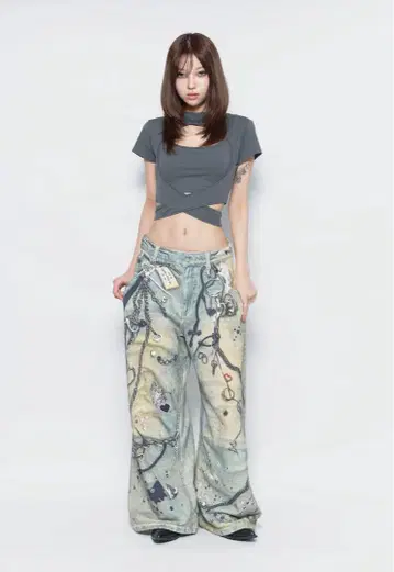 S 프린트 스웨트1 토이 더레드스레드