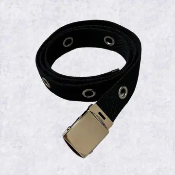 GI 벨트 아이렛 벨트 빈티지 블랙
