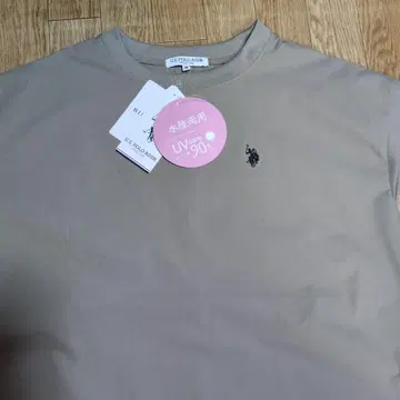 U.S. POLO ASSN. 베이지 슬리브리스 원피스