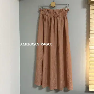 AMERICANRAGCE 롱 스커트 살몬 핑크