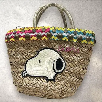 레어 VINTAGE PEANUTS 스누피 카고바 가방 스팽글