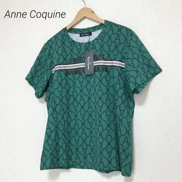 Anne Coquine 안코키네 택 포함 로고 티셔츠 티셔츠