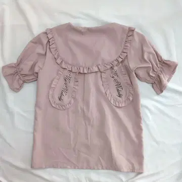 마이멜로디 토끼 귀 세일러 카라 프릴 블라우스 핑크 M