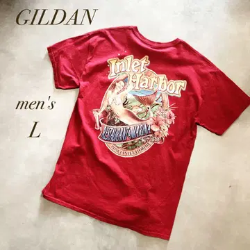 GILDAN / Inlet Harbor 티셔츠 US 구제 빈티지 L