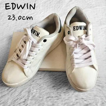 EDWIN 에드윈 경량 로우컷 신발 스니커즈 화이트 23.0cm