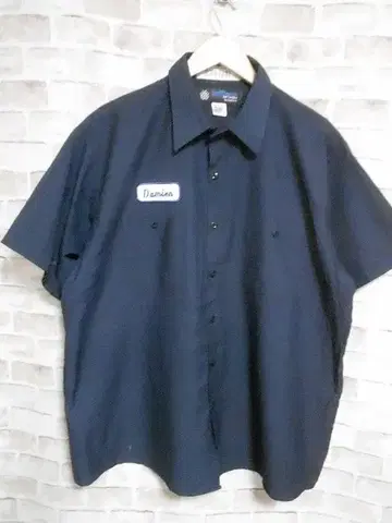 Uni Weave 워크 반팔 셔츠