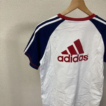 adidas 아디다스 티셔츠 화이트/네이비/레드 피치 티