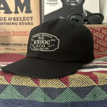 THE H.W.DOG & CO. 블랙 캡 블랙