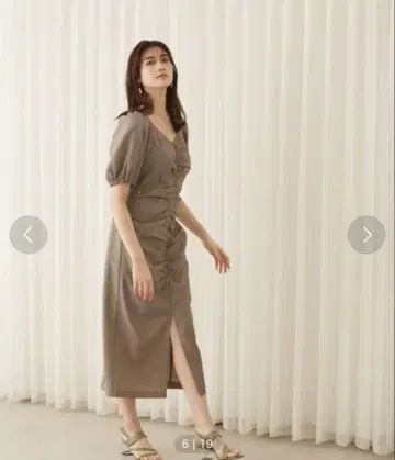 JILL BY JILLSTUART 깅엄 축구 원피스