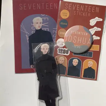 SEVENTEEN 제일복권 조슈아 지수 아크릴 마그넷 캔뱃지 외