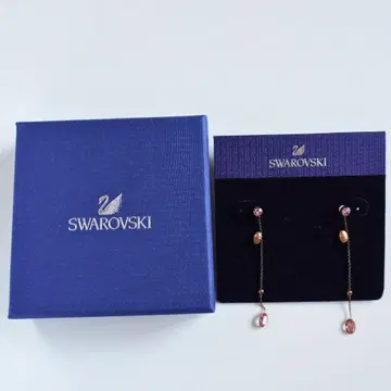 스와로브스키 크리스탈 체인 귀걸이