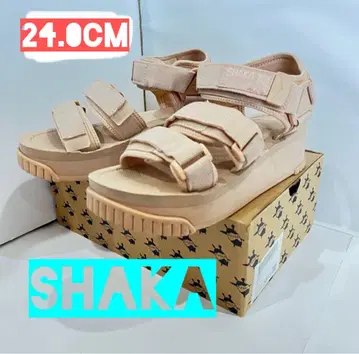 SHAKA 스포츠 샌들 23.5cm 베이지